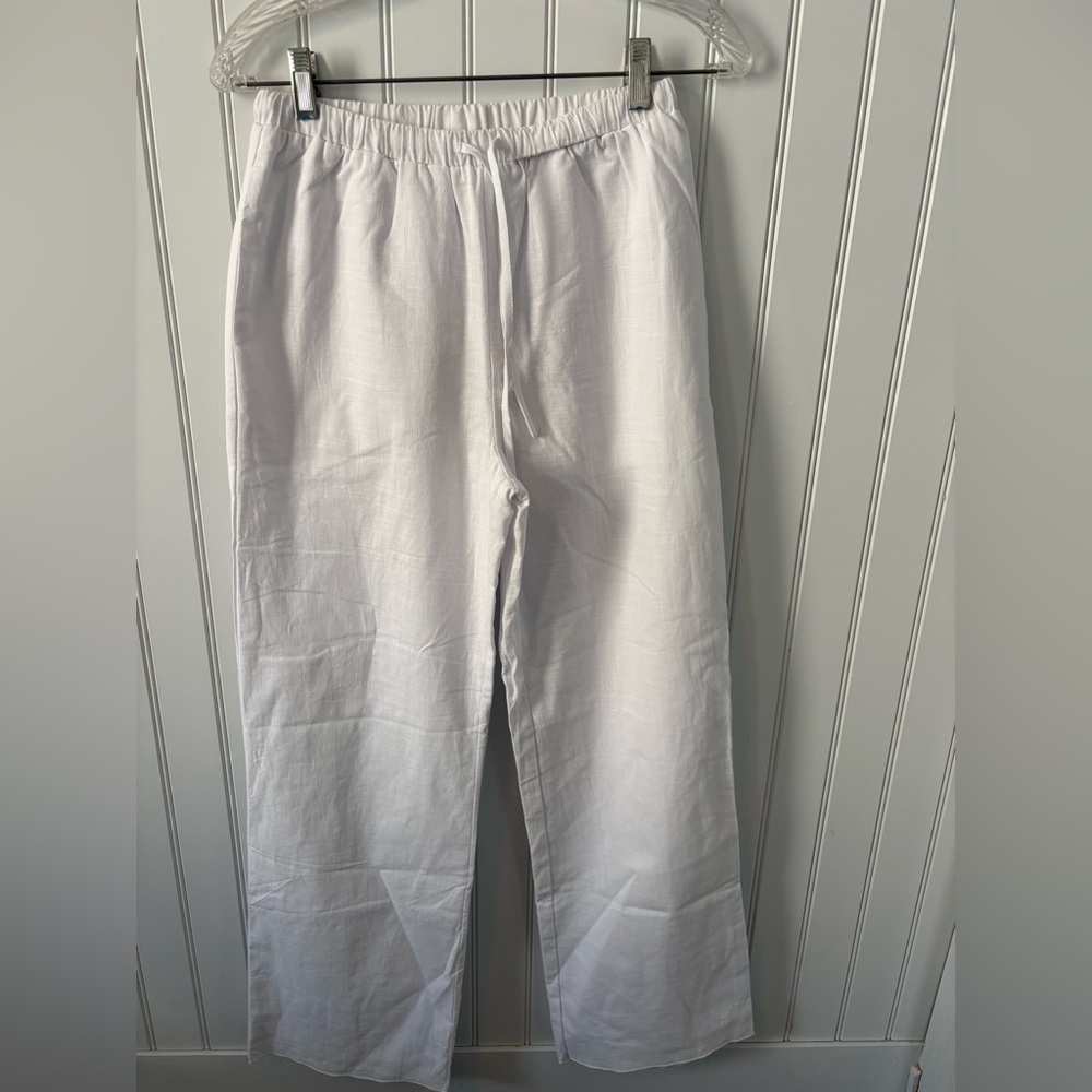 SYDYs white linen pants